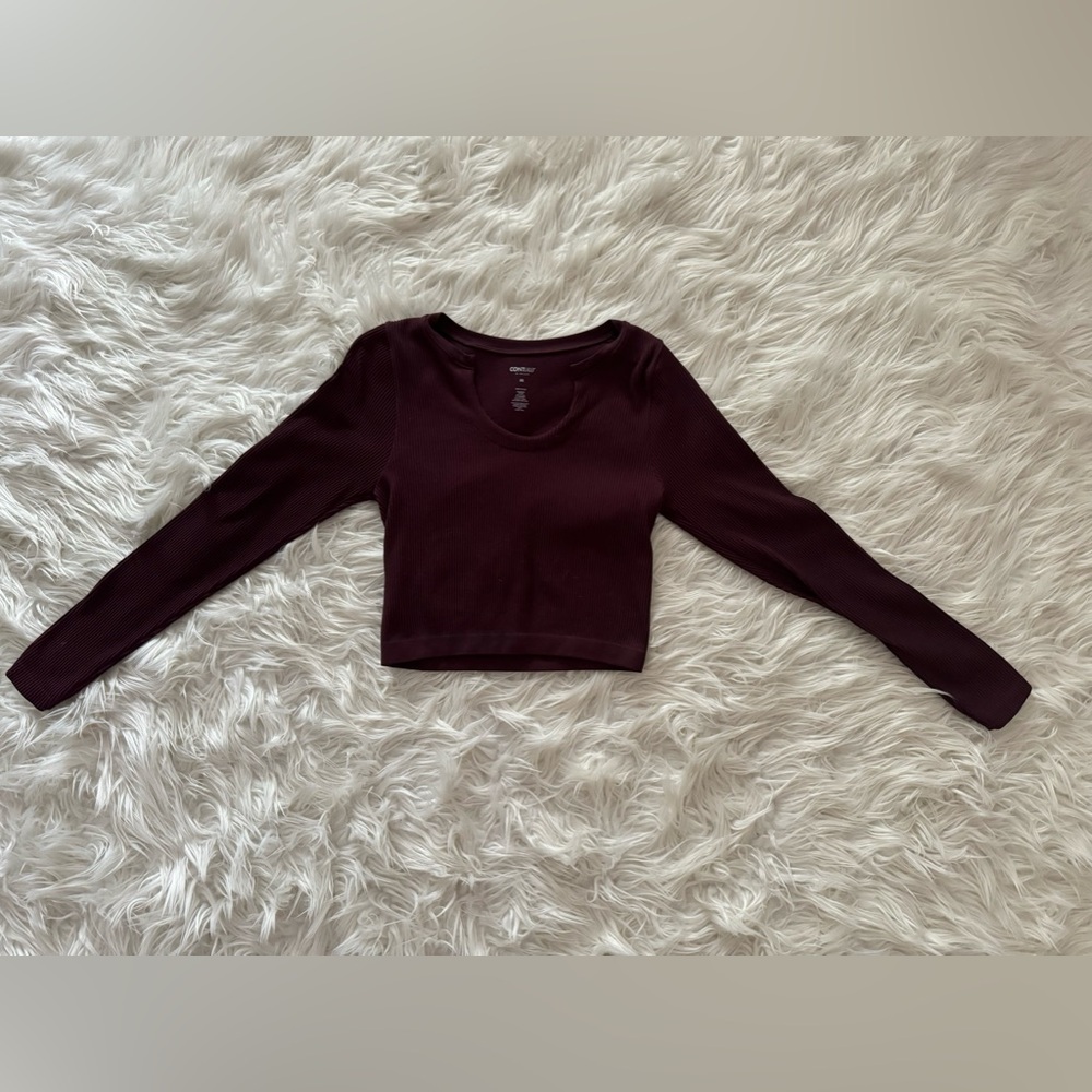 Pacsun Top, Red velvet color, soft texture.